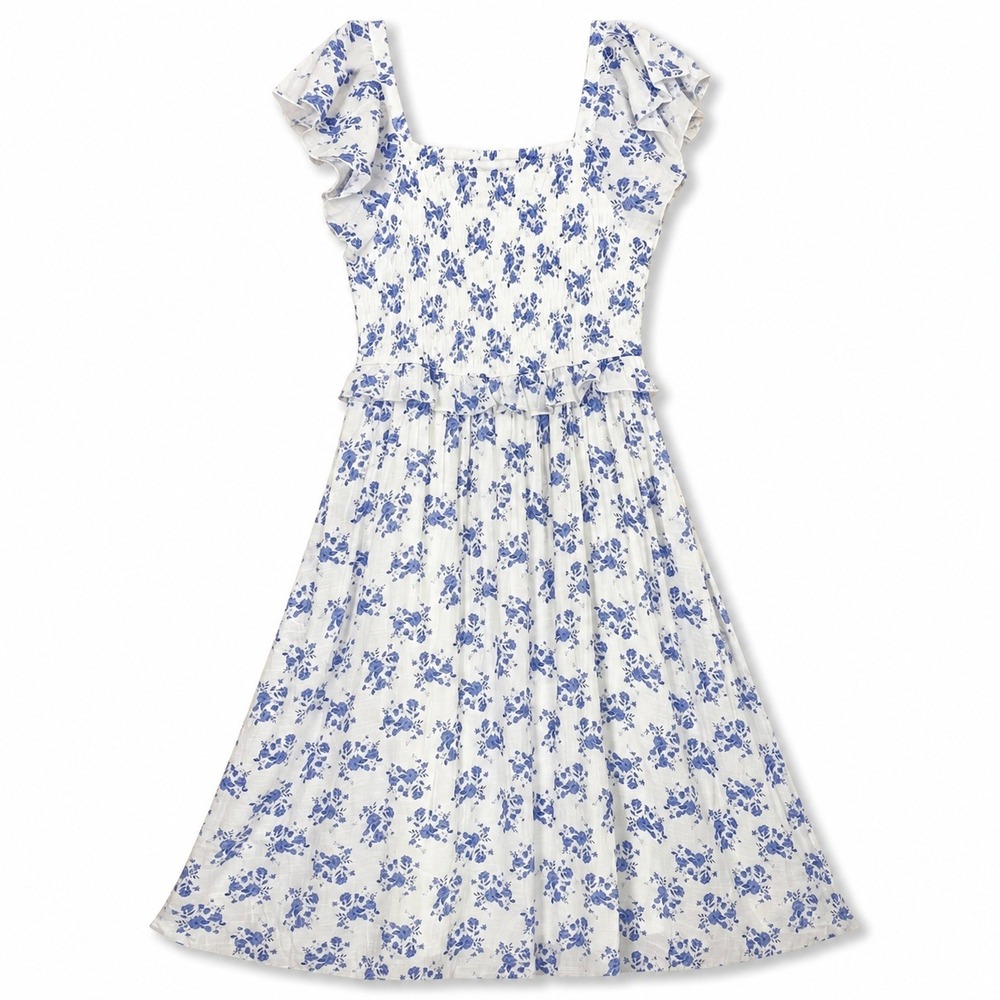 Anthropologie J Gee 1X Maxi Dress Cottagecore Romantic Coquette Feminine Dainty - Picture 2 of 7